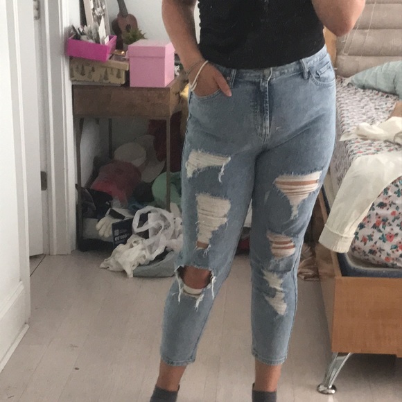 Junior Medium washed mom jeans - Picture 2 of 2